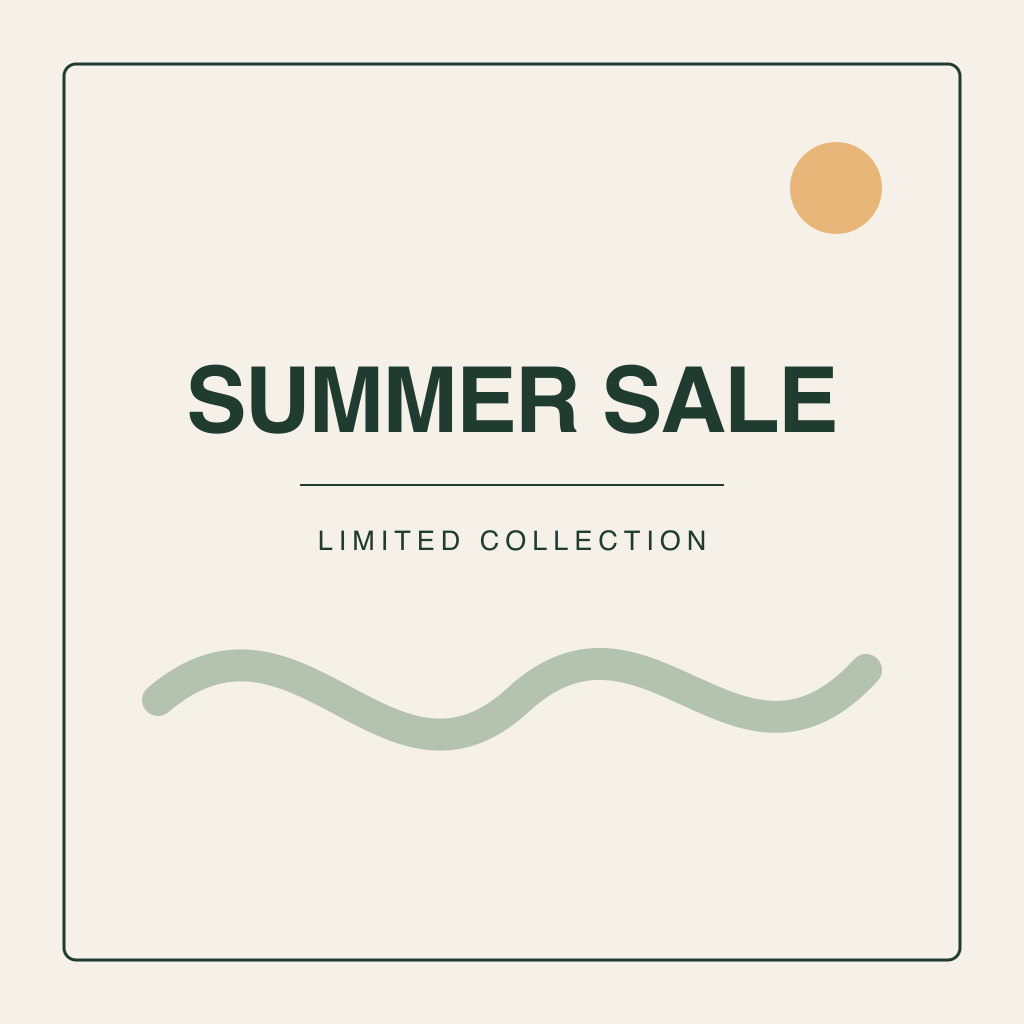 Example poster: SUMMER SALE, LIMITED COLLECTION
